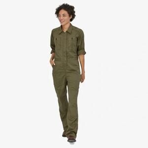 Patagonia Olive Green Utility Jumpsuit